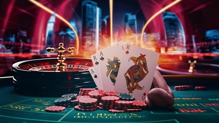 Live dealer hosting Wild Fireworks round